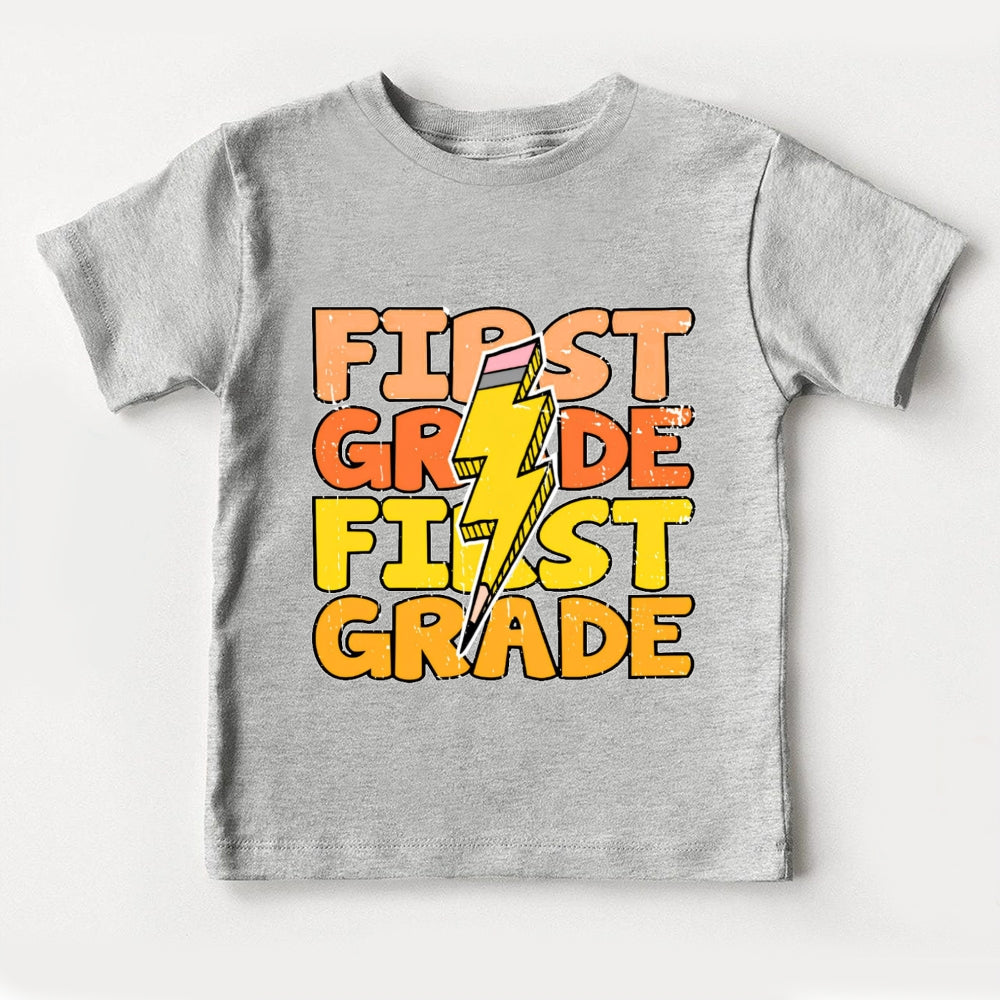 Personalized Grade First Grade Funny Toddler T-shirts