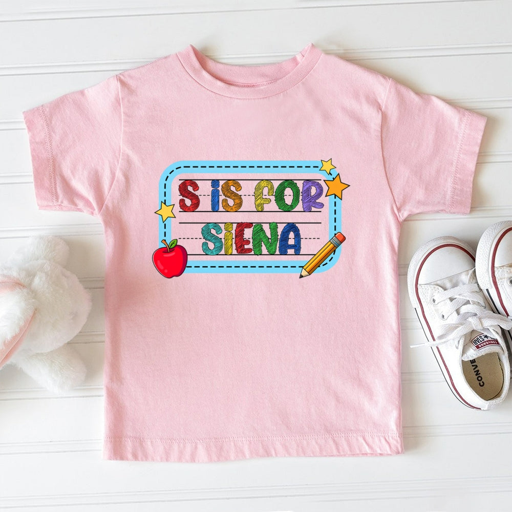 Personalized Name J Is For Julian Toddler T-shirts