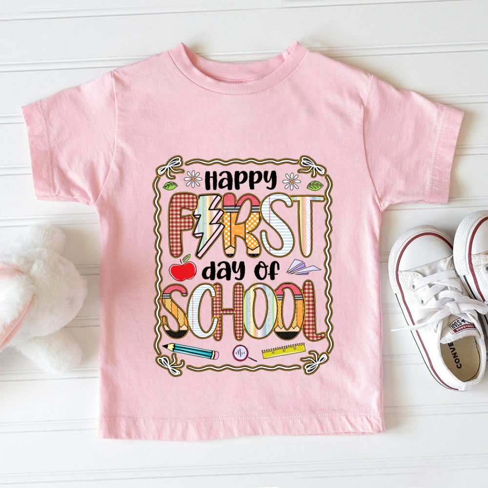 Happy First Day Of School Funny Toddler T-shirts