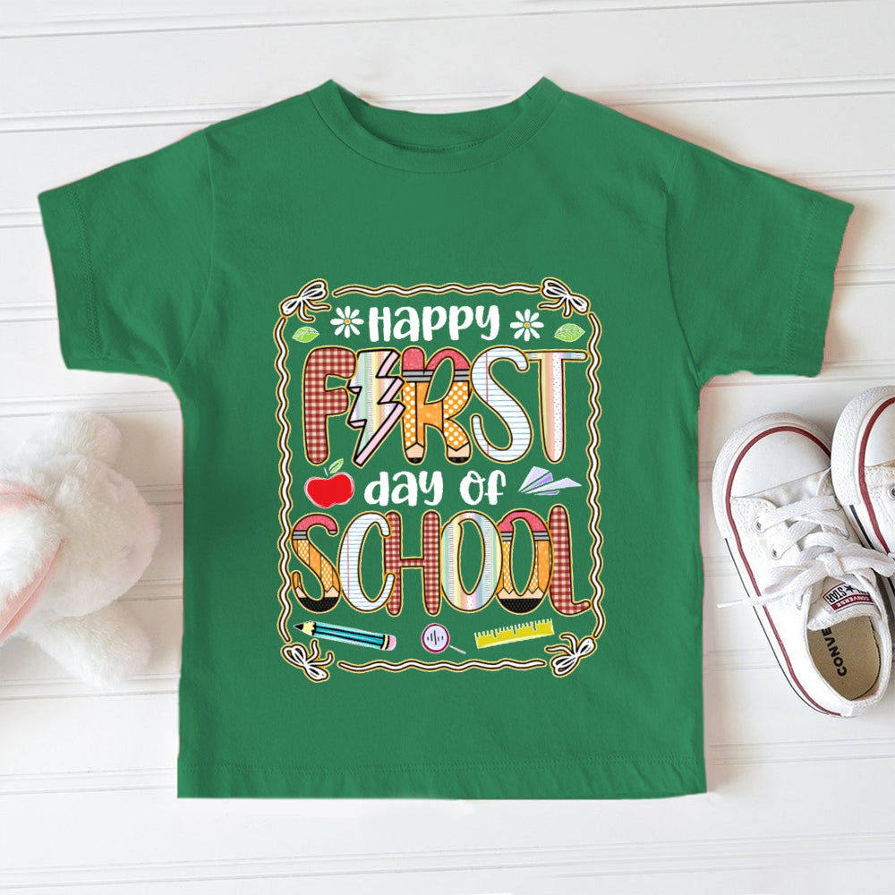 Happy First Day Of School Funny Toddler T-shirts