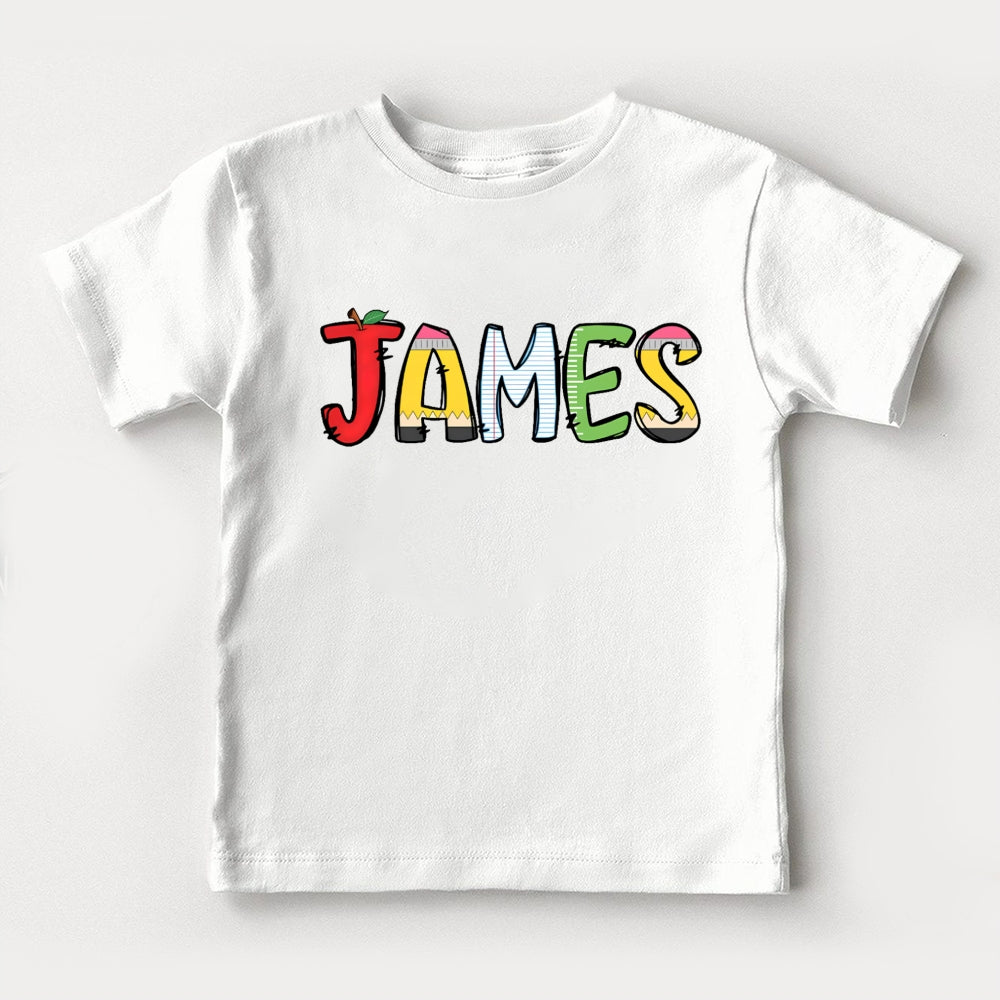 Personalized Name Letters Funny Toddler T-shirts