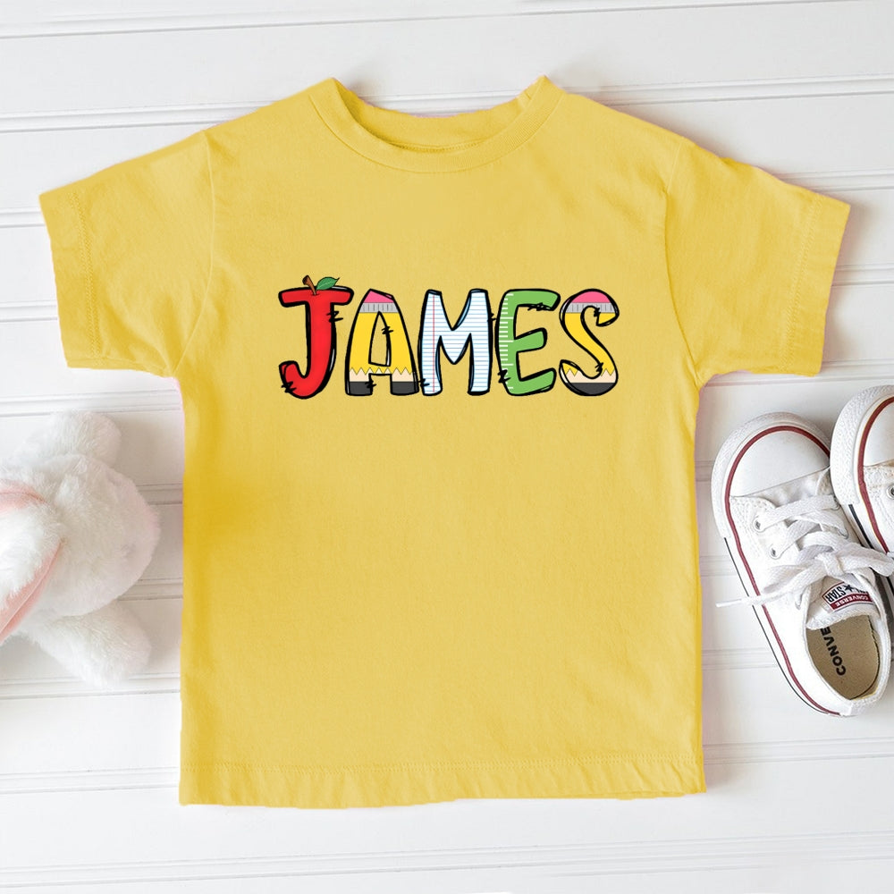 Personalized Name Letters Funny Toddler T-shirts
