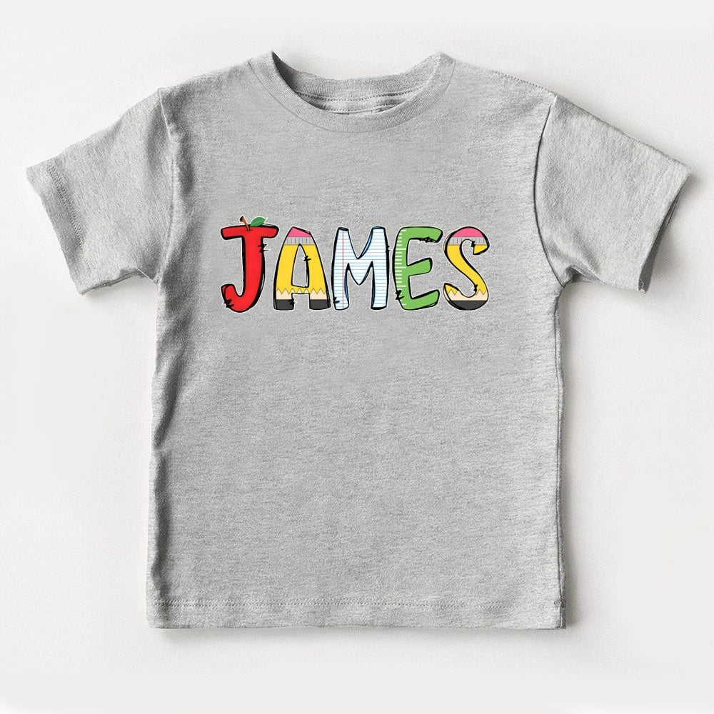 Personalized Name Letters Funny Toddler T-shirts