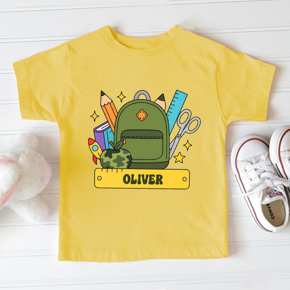 Personalized Name Stationery Funny Toddler T-shirts