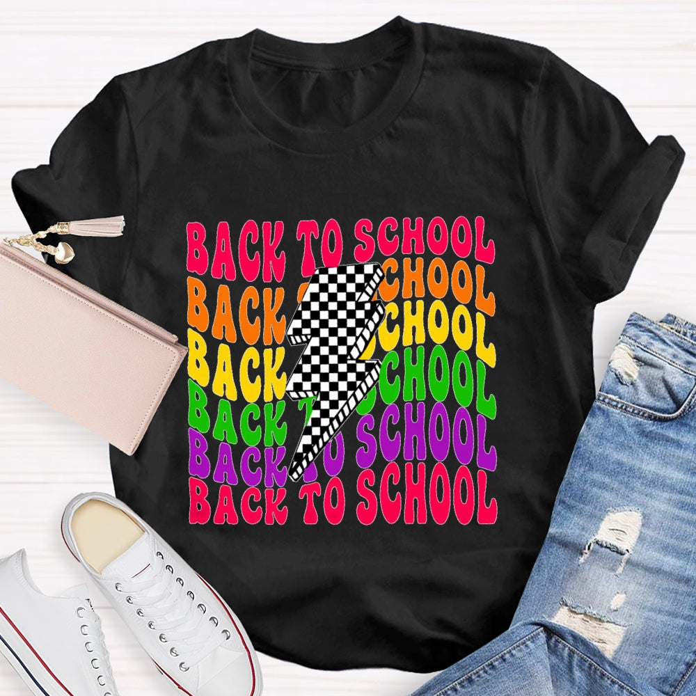 Back To School  Lightning Funny T-shirt