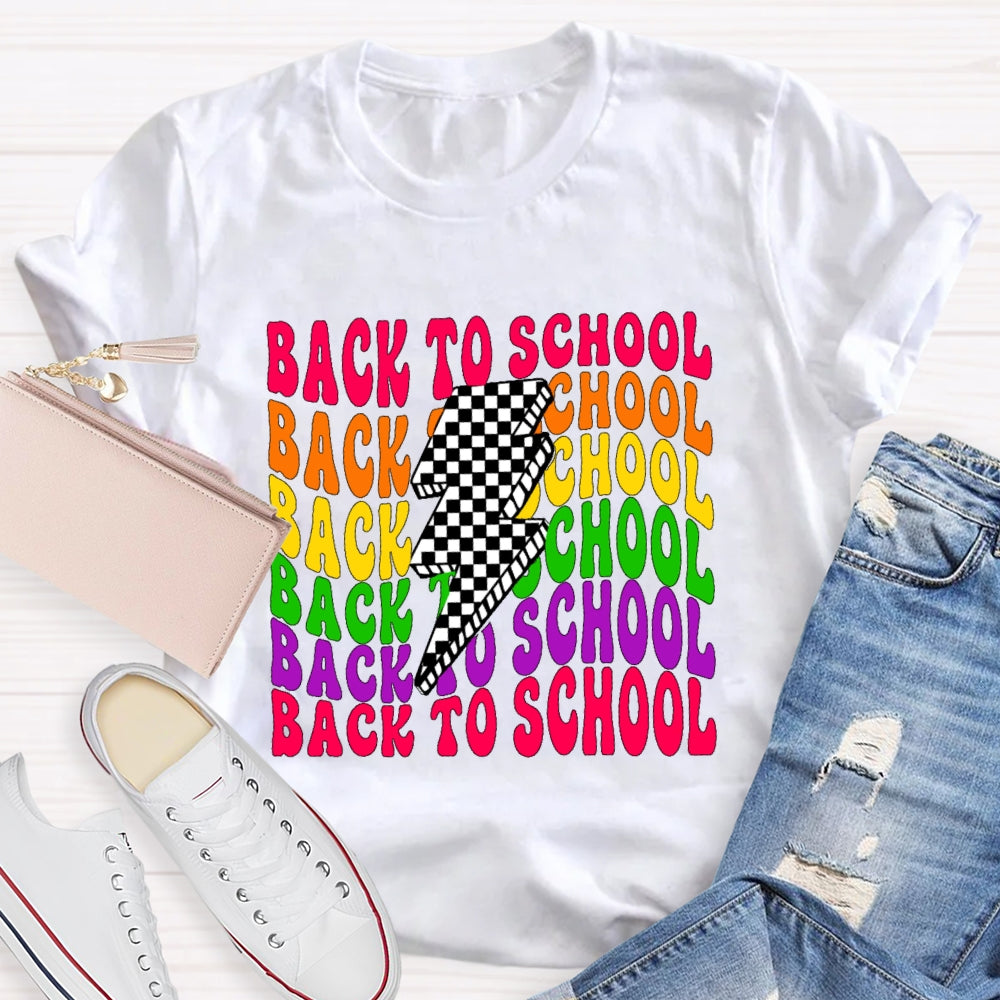 Back To School  Lightning Funny T-shirt