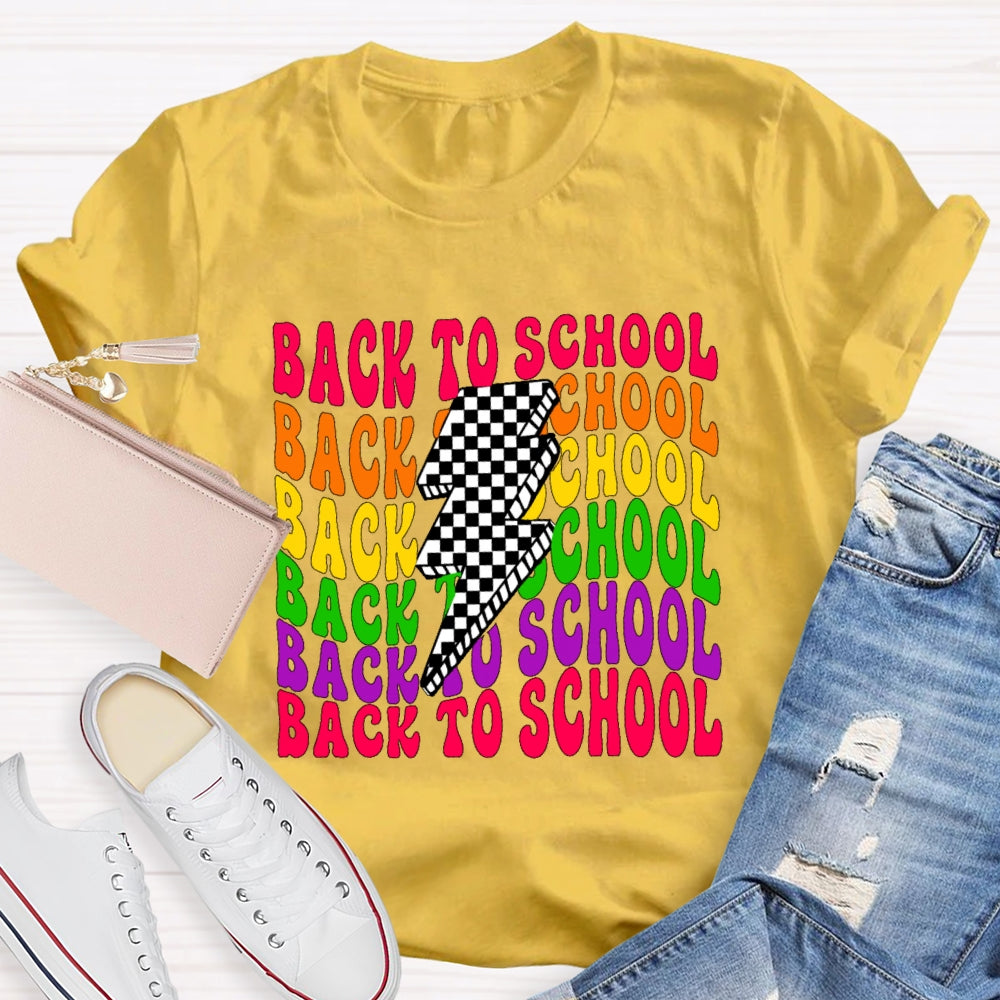 Back To School  Lightning Funny T-shirt