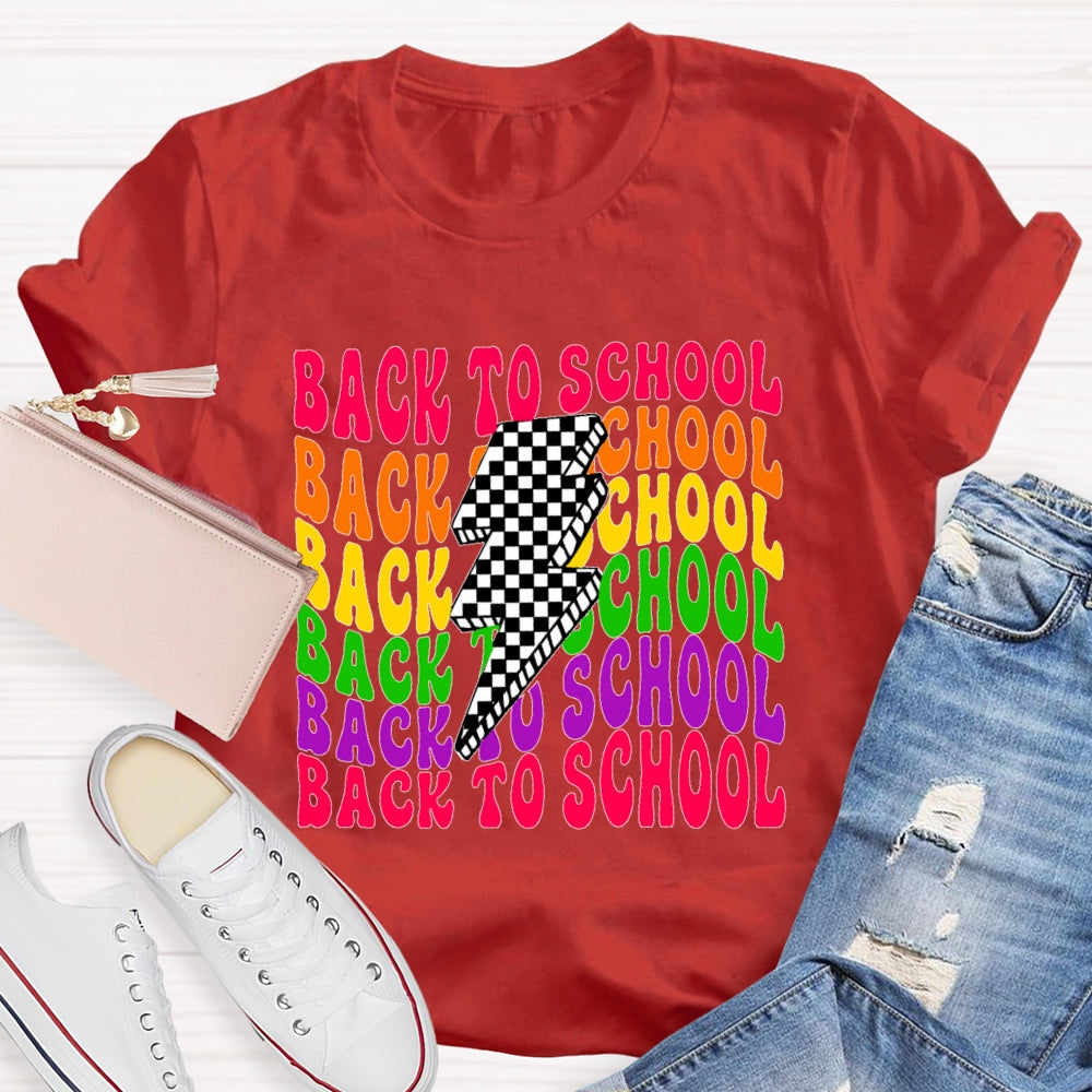 Back To School  Lightning Funny T-shirt