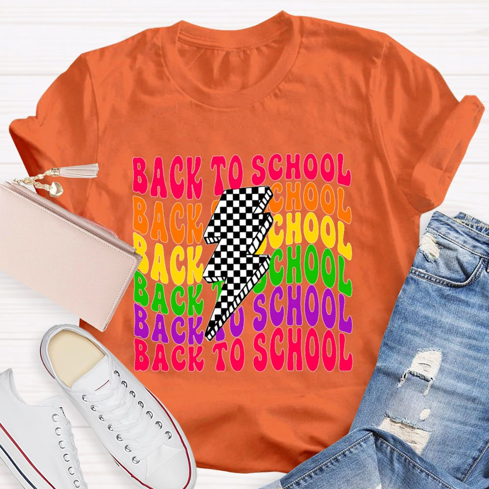 Back To School  Lightning Funny T-shirt