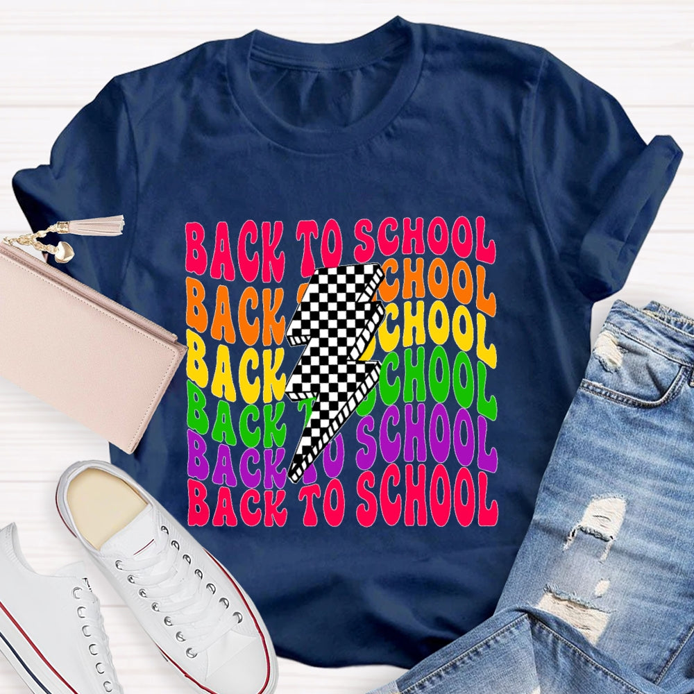Back To School  Lightning Funny T-shirt