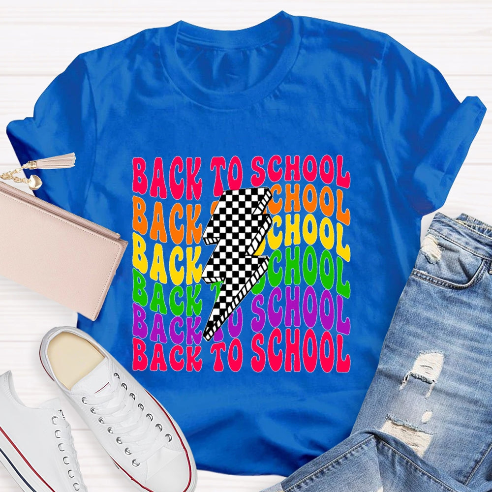 Back To School  Lightning Funny T-shirt