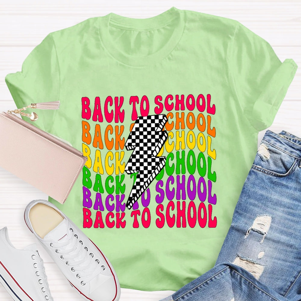 Back To School  Lightning Funny T-shirt
