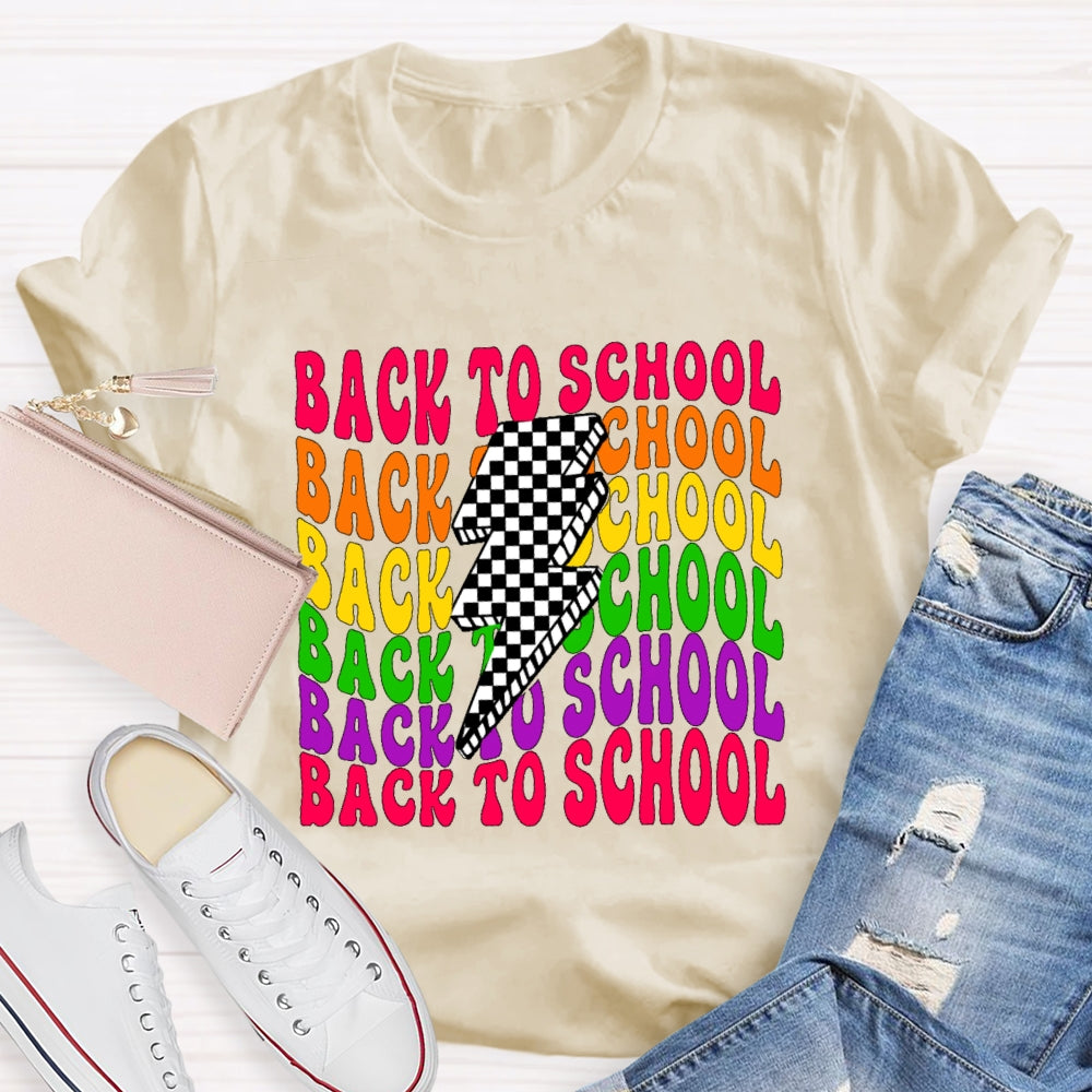 Back To School  Lightning Funny T-shirt