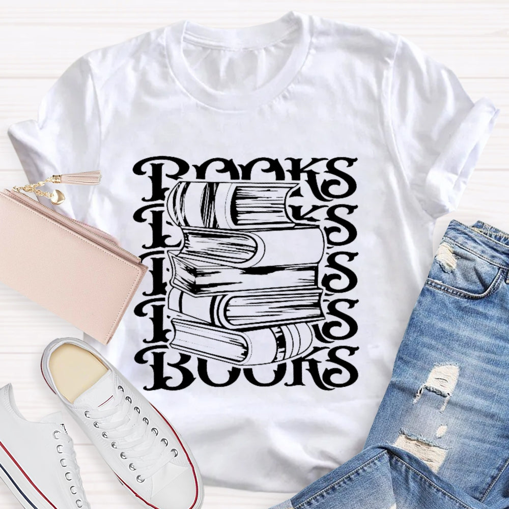 Books Reading Enthusiast Funny  T-shirt