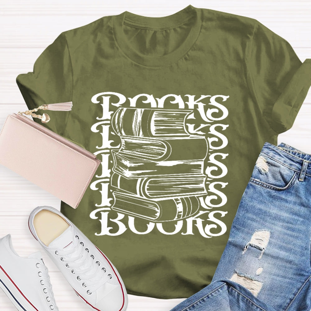 Books Reading Enthusiast Funny  T-shirt