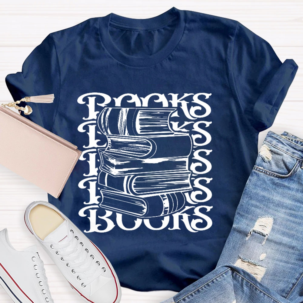 Books Reading Enthusiast Funny  T-shirt