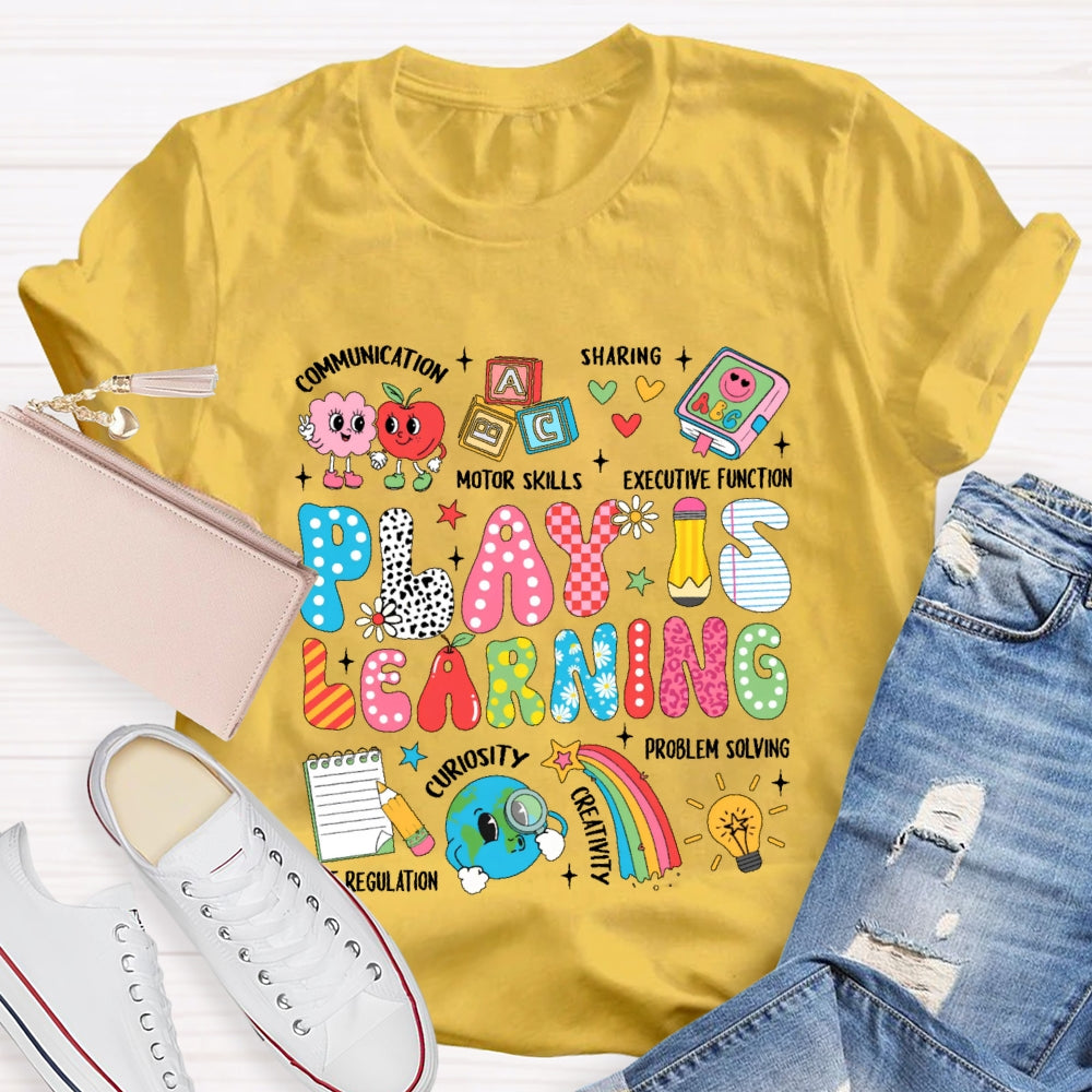 Play Is Learning Cute Cartoon T-shirt