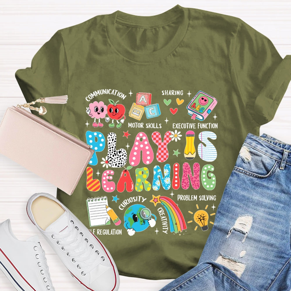 Play Is Learning Cute Cartoon T-shirt