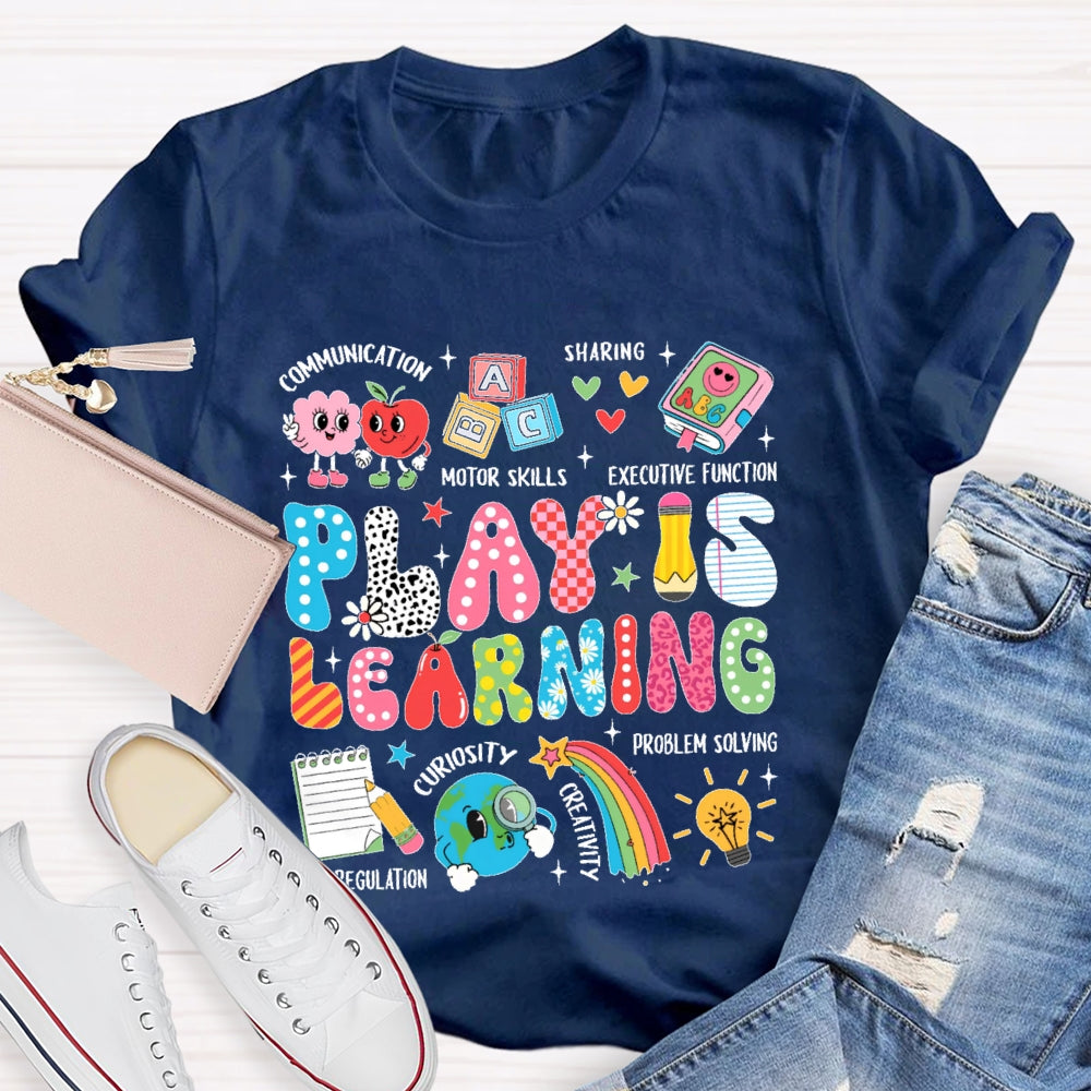 Play Is Learning Cute Cartoon T-shirt