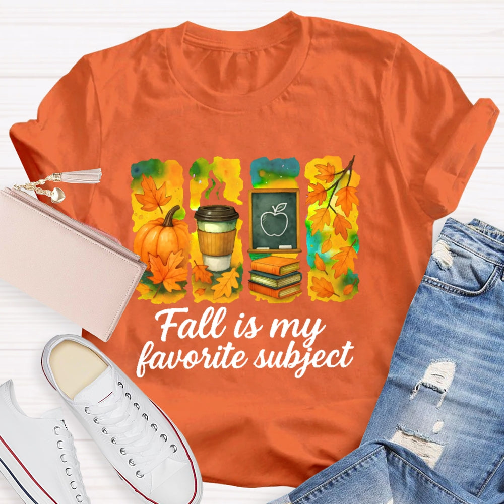 Fall Is My Favorite Subject T-shirt