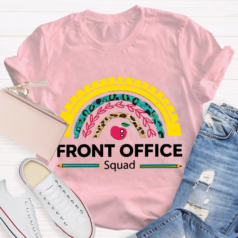 Front Office Squad Color Curves And Apples T-shirt