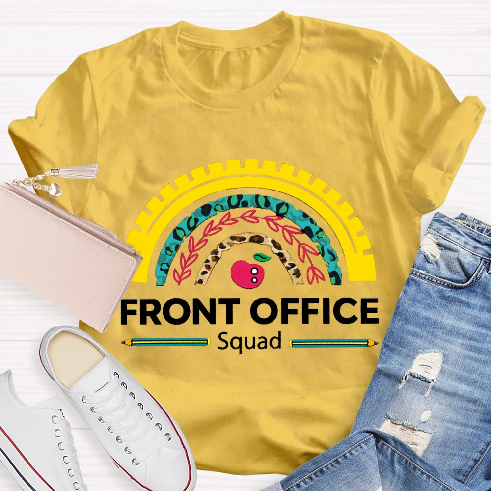 Front Office Squad Color Curves And Apples T-shirt