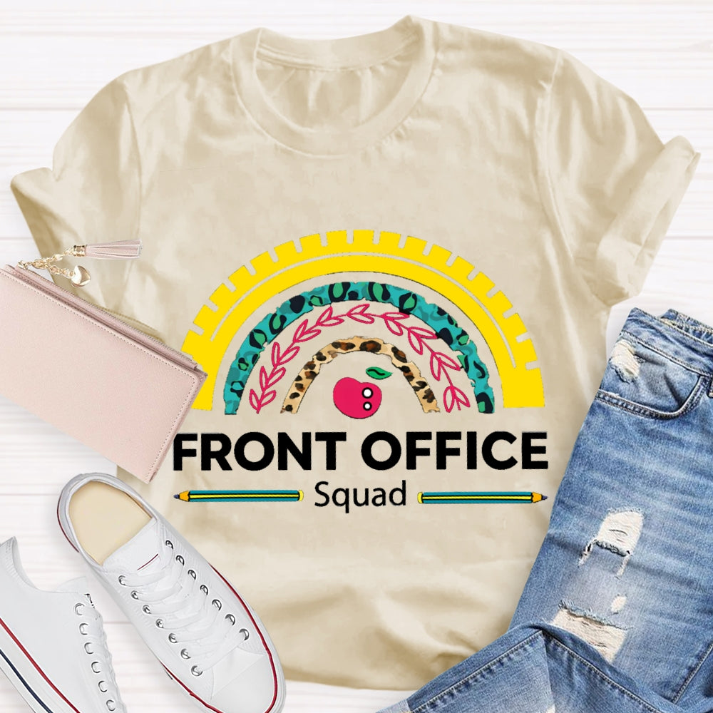 Front Office Squad Color Curves And Apples T-shirt