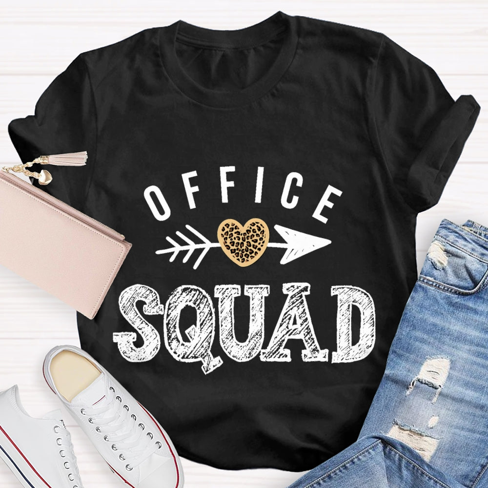 Office Squad Shooting Hearts T-shirt