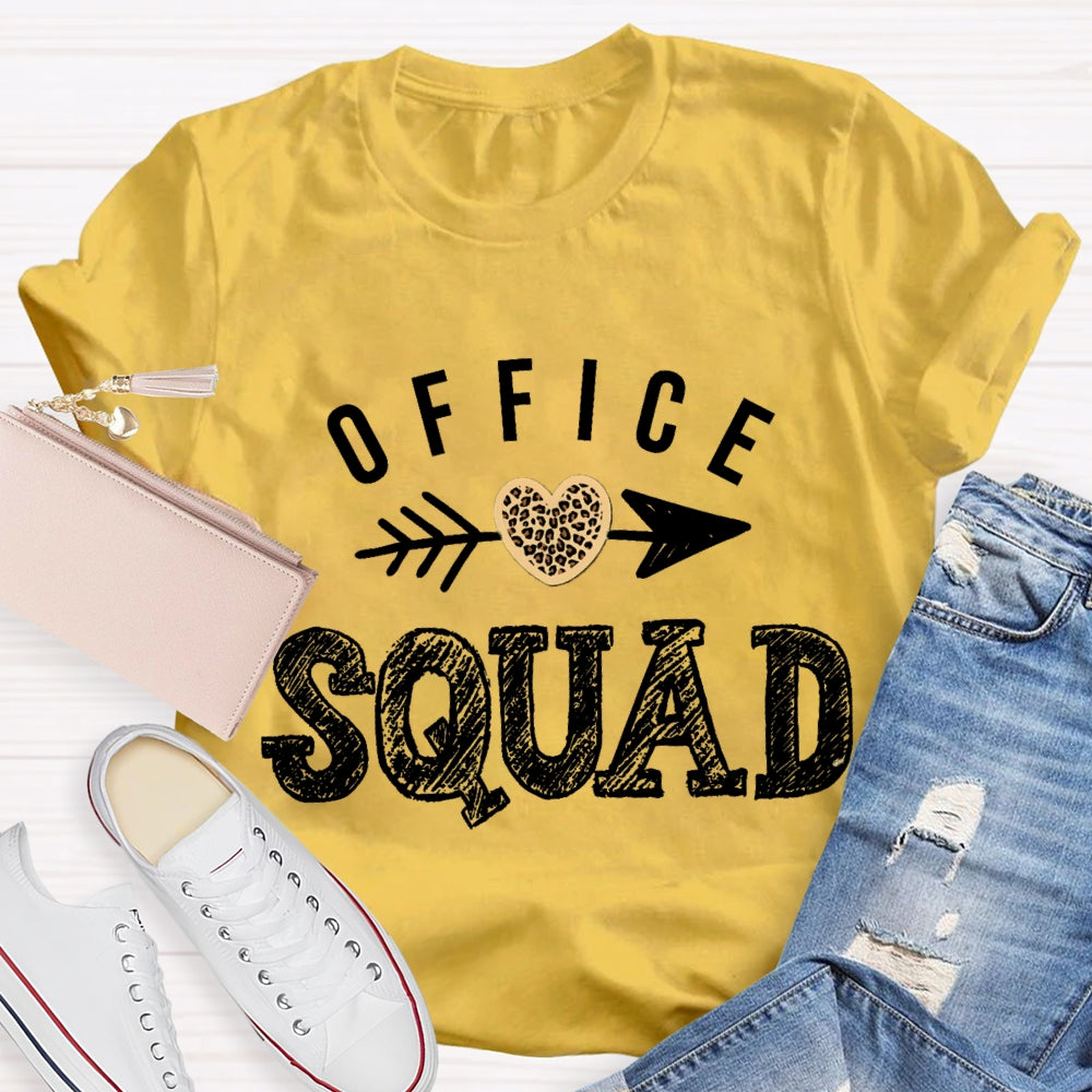 Office Squad Shooting Hearts T-shirt