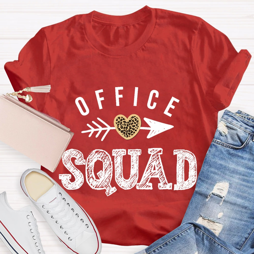 Office Squad Shooting Hearts T-shirt