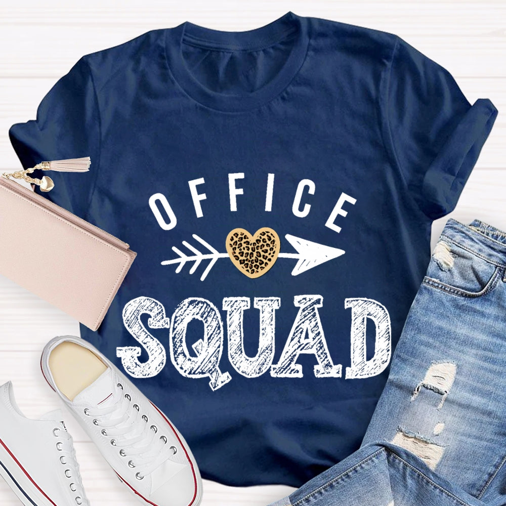 Office Squad Shooting Hearts T-shirt