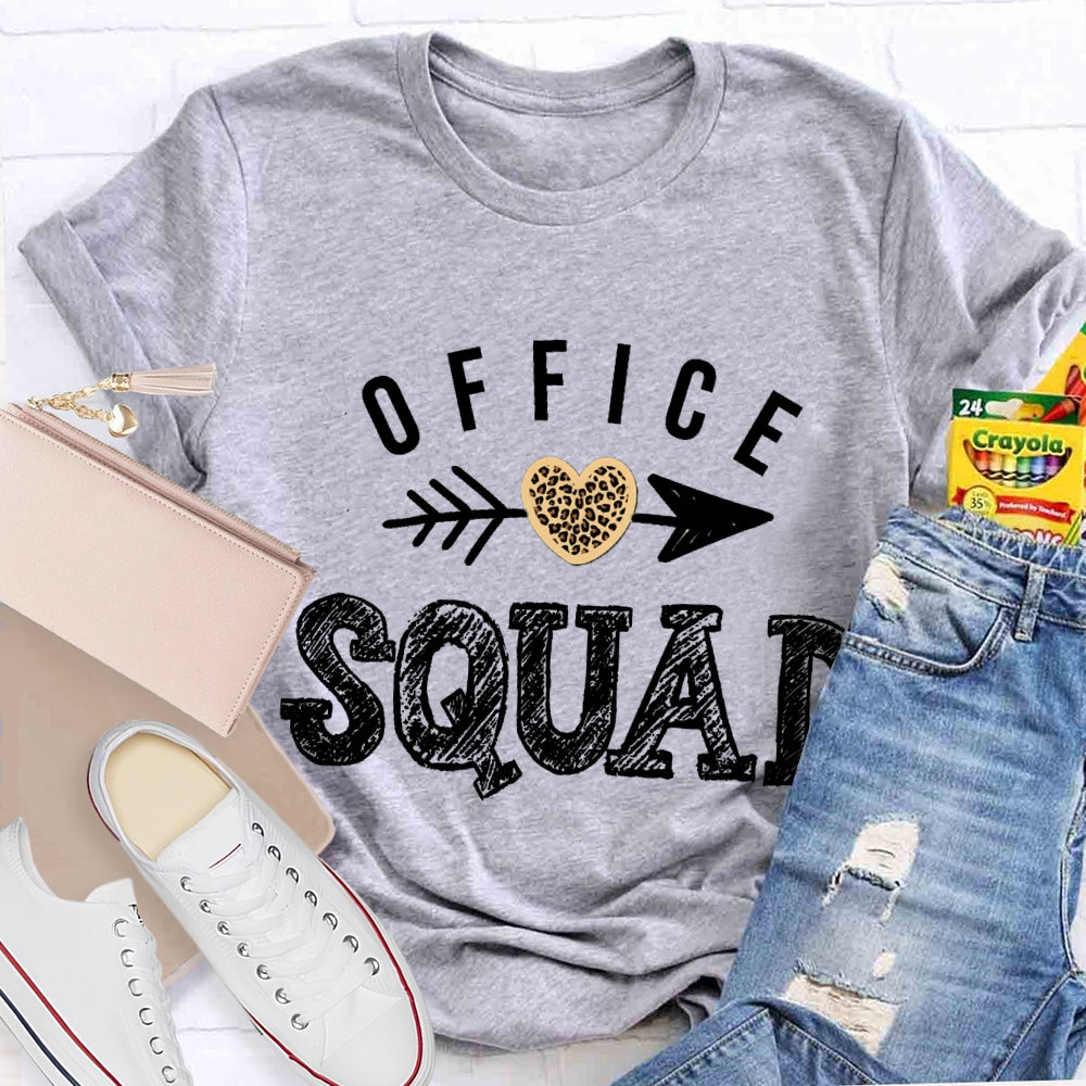Office Squad Shooting Hearts T-shirt