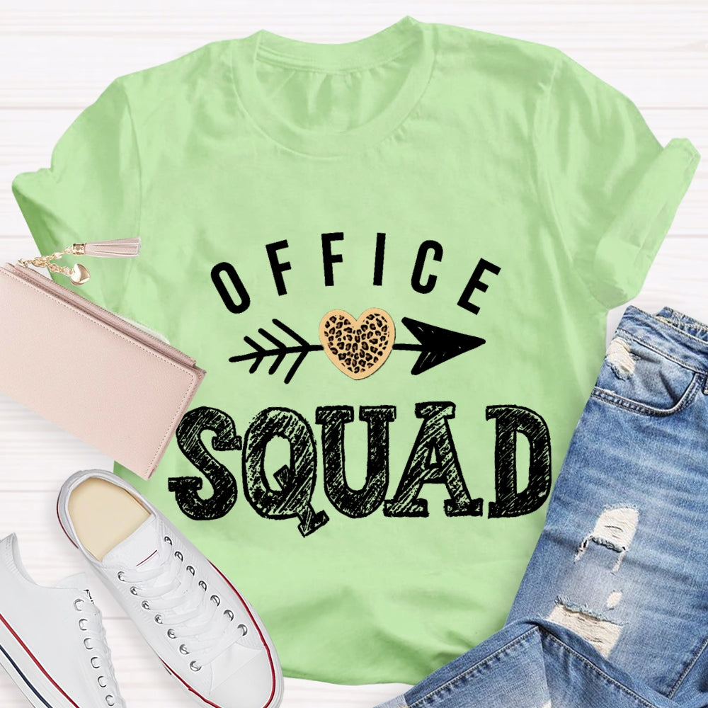 Office Squad Shooting Hearts T-shirt