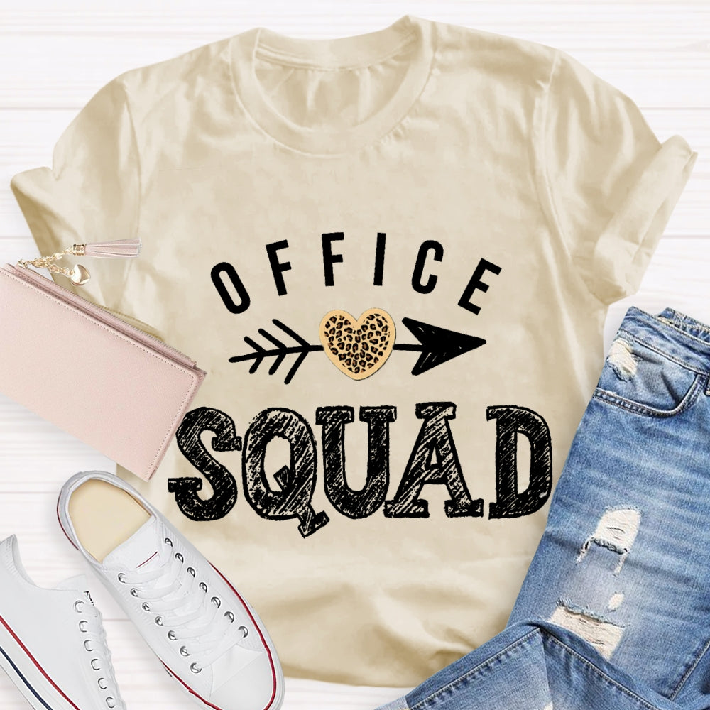 Office Squad Shooting Hearts T-shirt