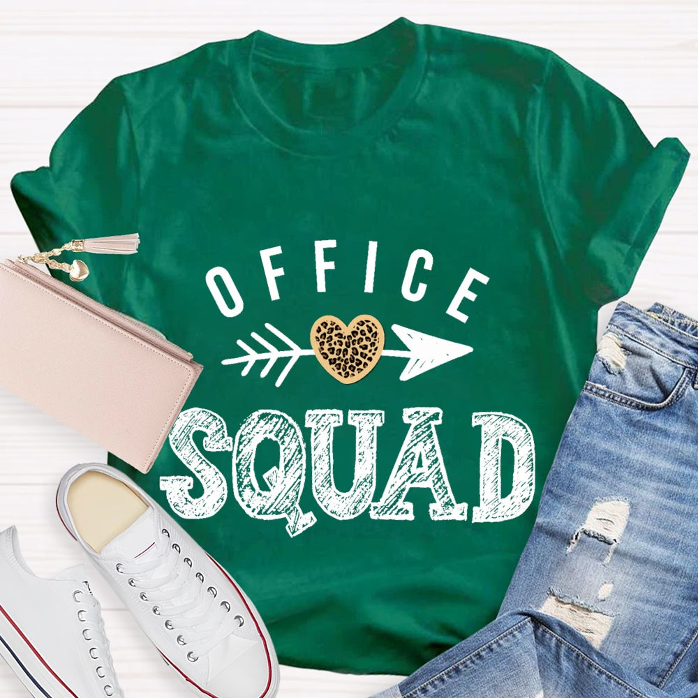 Office Squad Shooting Hearts T-shirt