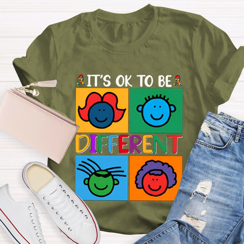 It'S Ok To Be Different Color Avatar T-shirt