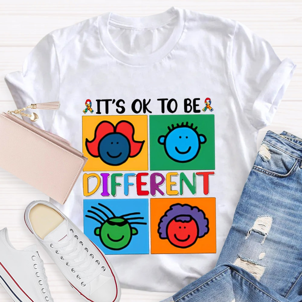It'S Ok To Be Different Color Avatar T-shirt