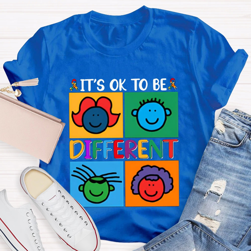 It'S Ok To Be Different Color Avatar T-shirt