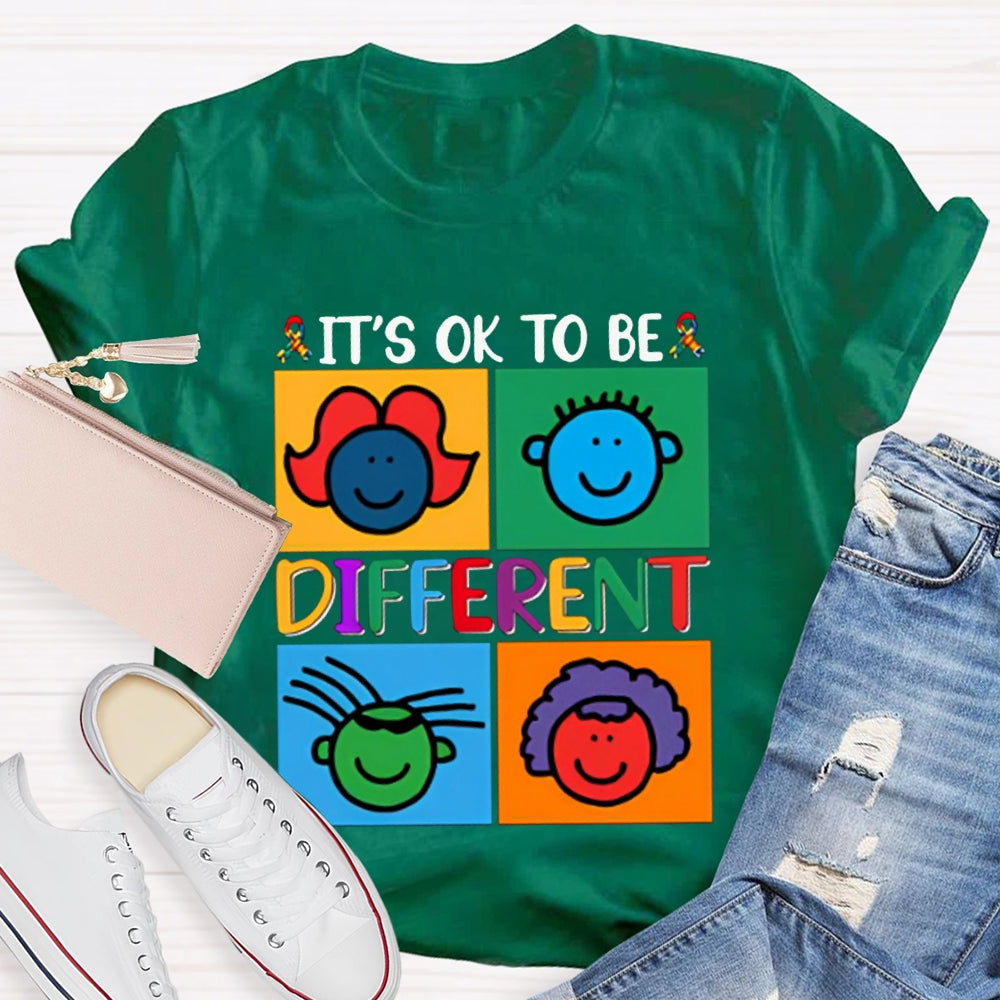 It'S Ok To Be Different Color Avatar T-shirt
