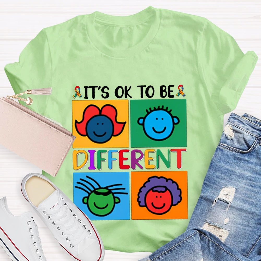 It'S Ok To Be Different Color Avatar T-shirt