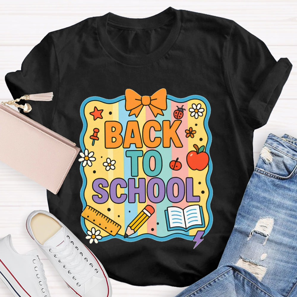 Welcome Back To School Shirt Funny Printing T-shirt