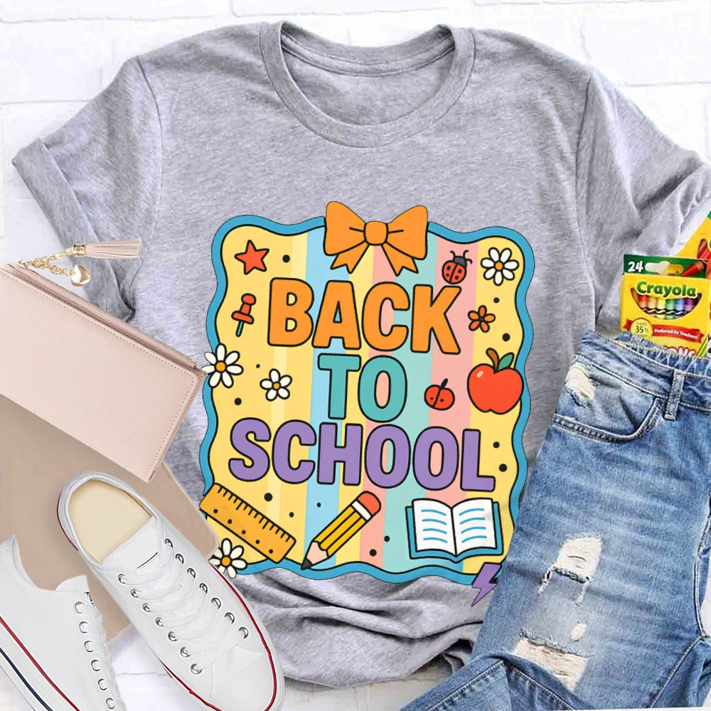 Welcome Back To School Shirt Funny Printing T-shirt