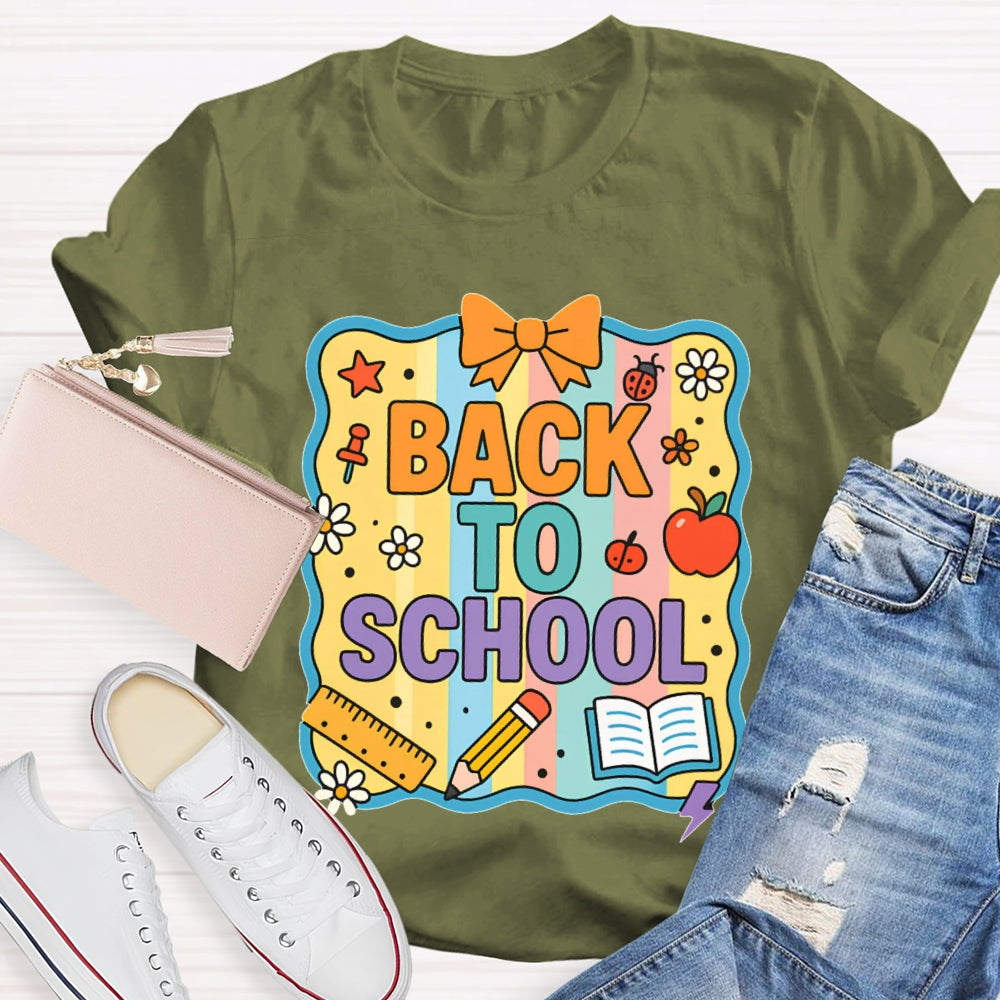 Welcome Back To School Shirt Funny Printing T-shirt