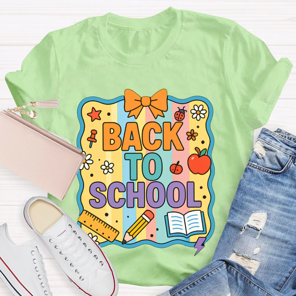 Welcome Back To School Shirt Funny Printing T-shirt