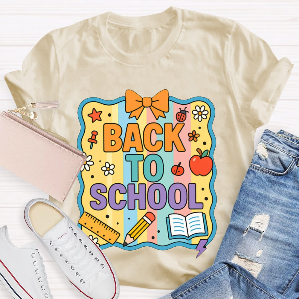Welcome Back To School Shirt Funny Printing T-shirt