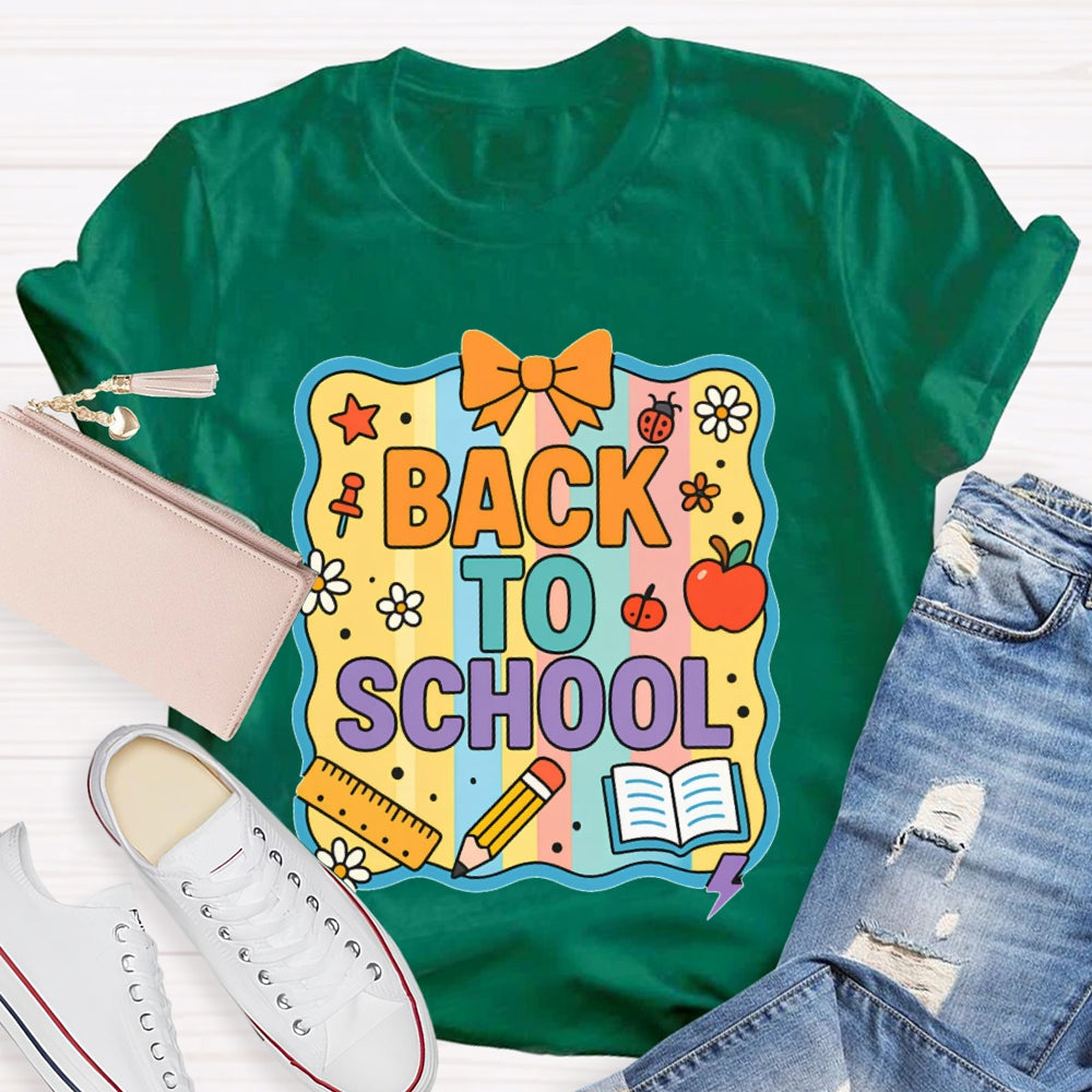 Welcome Back To School Shirt Funny Printing T-shirt