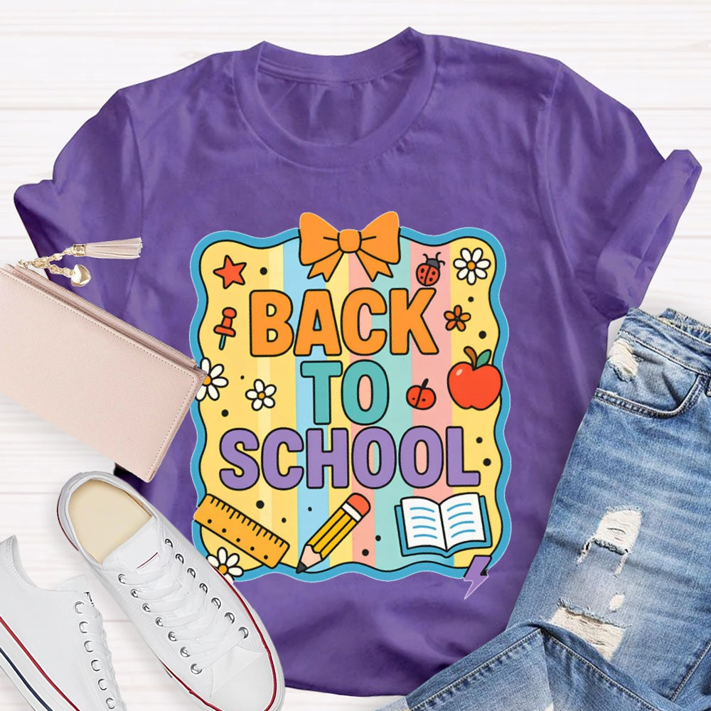 Welcome Back To School Shirt Funny Printing T-shirt