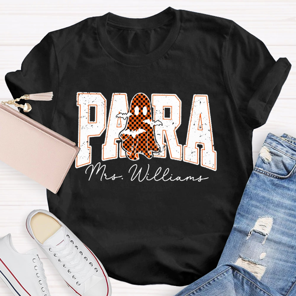 Personalized Name Para Halloween T-shirt