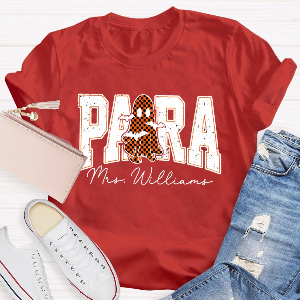 Personalized Name Para Halloween T-shirt