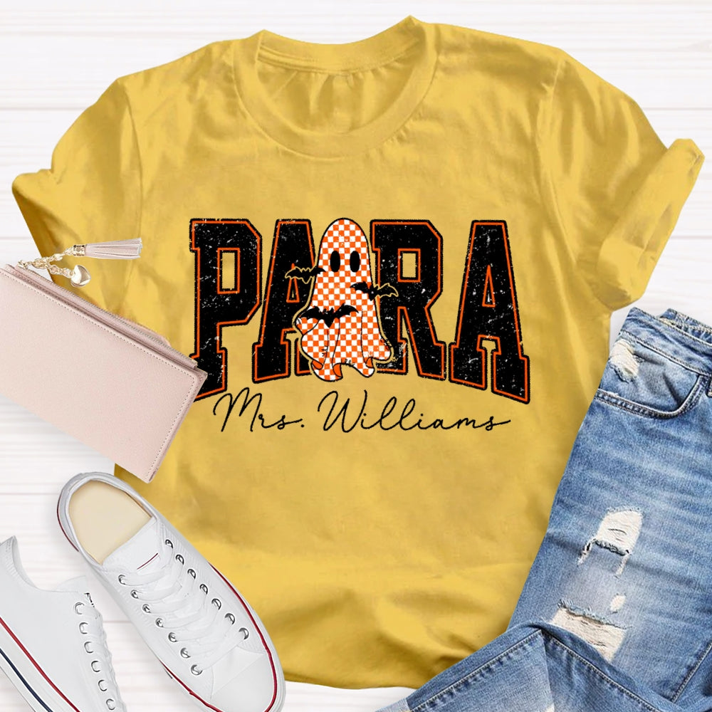 Personalized Name Para Halloween T-shirt